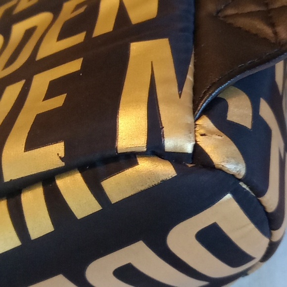 Steve Madden Black and Gold Backpack - Picture 11 of 14